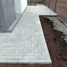 Установка тротуарного Бордюра - Укладка тротуарной плитки, газона, асфальта