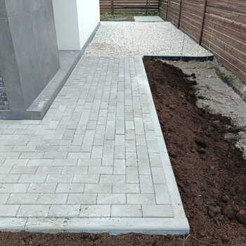 Установка тротуарного Бордюра - Укладка тротуарной плитки, газона, асфальта